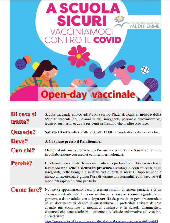 Volantino Open-day vaccinale
